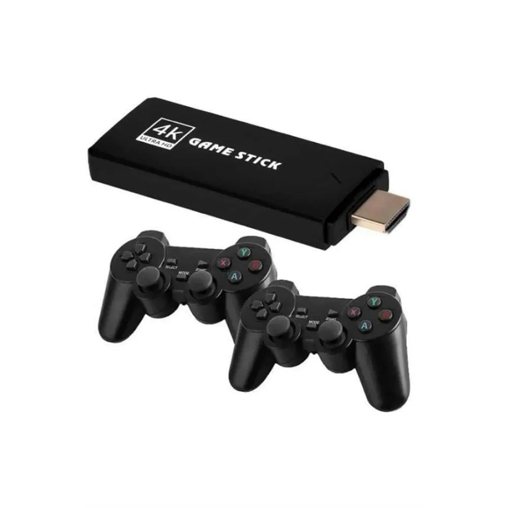 2 Kollu Kablosuz 2.4G Retro Oyunlar 4k Game Stick 3500 Oyun Atari