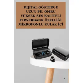 Yeni Nesil TWS Kablosuz Kulaklık Güçlü Batarya Yüksek Kalite Bluetooth 5.0 ANC Özelliği