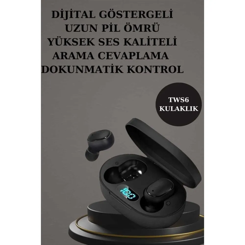 Nabız Ölçer Hediye Bileklikli Akıllı Saat Ve Dijital Göstergeli Bluetooth Kulaklık Çoklu Şarj Girişi
