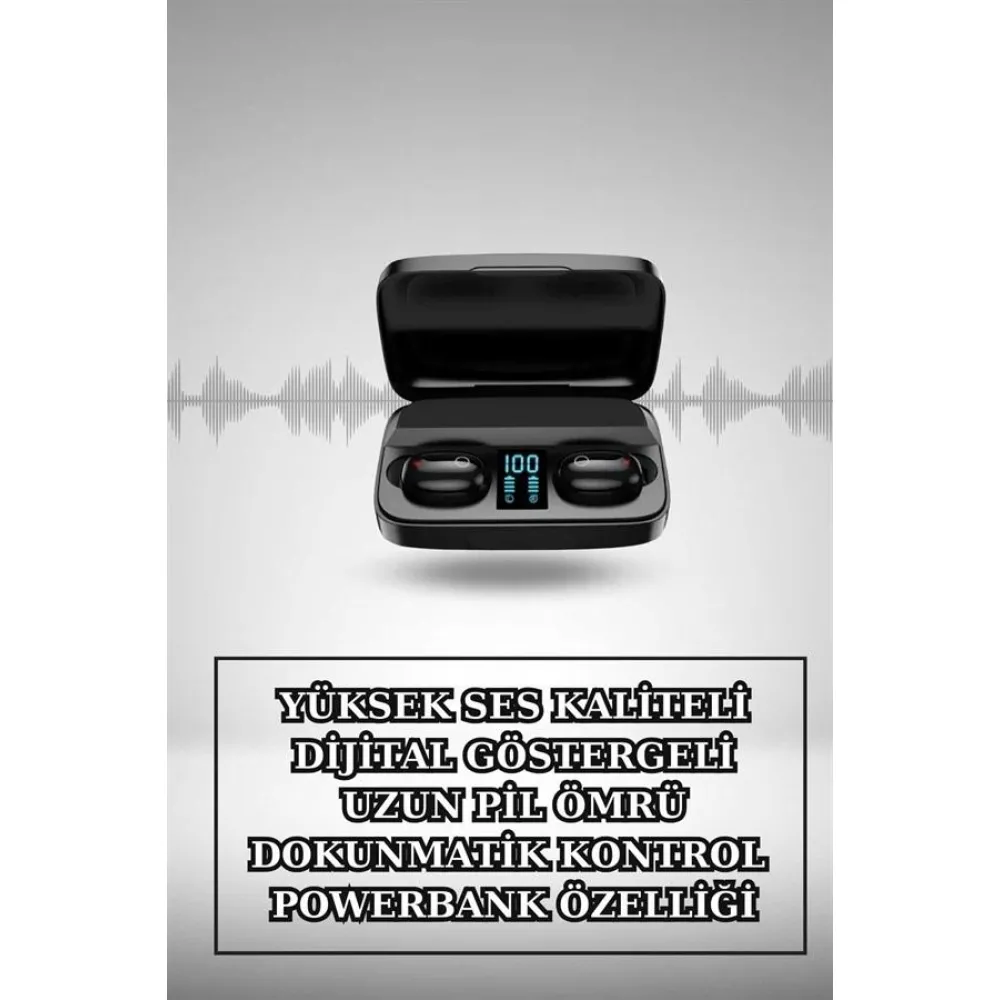 Wireless Şarjlı Pembe Akıllı Saat Ve Kablosuz Bluetooth Kulaklık Dokunmatik Kontrol