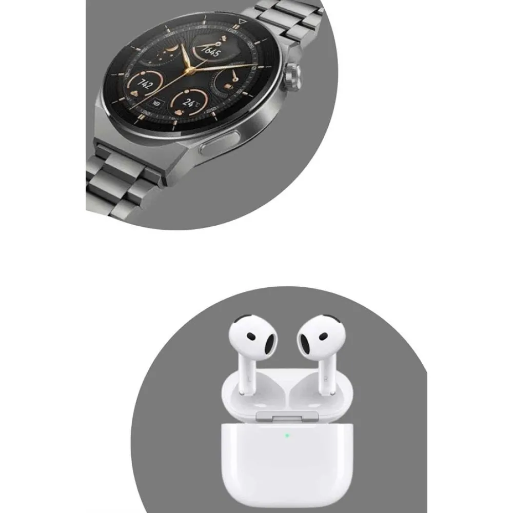 Akıllı Saat Ve Kulaklık Seti Bildirim Görme Arama Cevaplama Anc Özelliği
