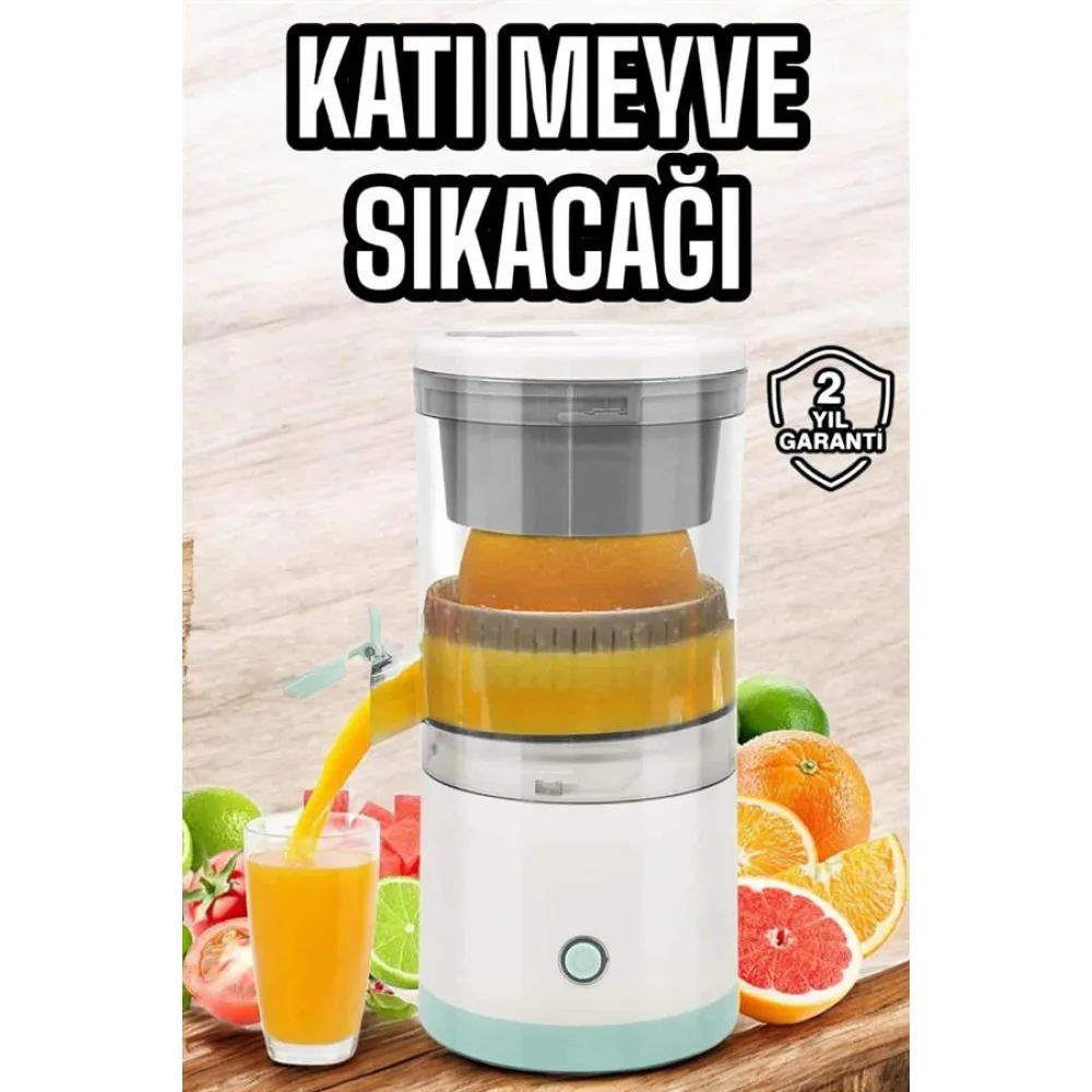 Taşınabilir Kablosuz Taşınabilir Şarjlı Narenciye Sıkacağı Portakal Meyve Sıkacağı Çift Bıçaklı