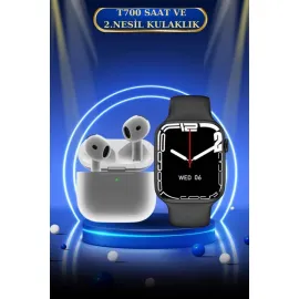 3.Nesil TWS Bluetooth Kulaklık ve Dokunmatik Ekran Akıllı Saat Sesli Görüşme