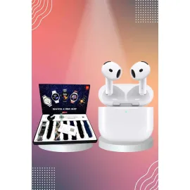 3.Nesil TWS Bluetooth Kulaklık Bluetooth Bağlantılı Akıllı Saat Amoled Ekran Plastik Hasır Kordon