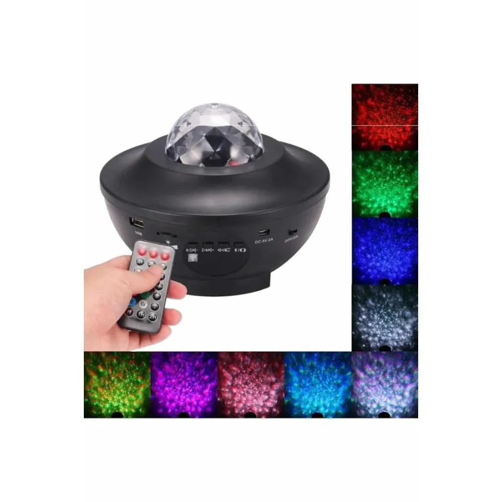 Yıldızlı Gökyüzü Projektörü Uzaktan Kumandalı Çocuklara Özel Şarjlı