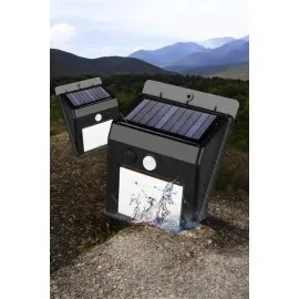 Solar Lamba Giriş, Bahçe Yol Avlu Hareket Sensörlü Led Parlak Gece Su Geçirmez