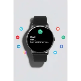 Akıllı Saat Çok Fonksiyonlu Sesli Görüşme Nfc Uyumlu Amoled Ekran