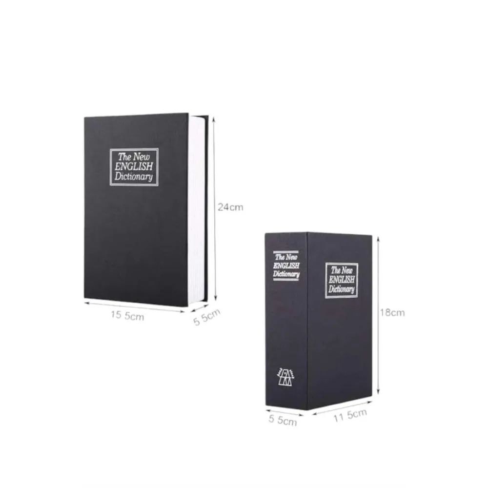 Büyük Boy Anahtarlı Kitap Görünümlü Gizli Kasa Çelik Kasa Altın Kasası