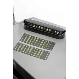 Araba Park Numaratörü Araç İçi Numaralık Değiştirilebilir Çevirmeli Mini