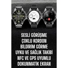 Akıllı Saat Titreşimli Pusula Nabız Ve Tansiyon Ölçer Nfc Uyumlu