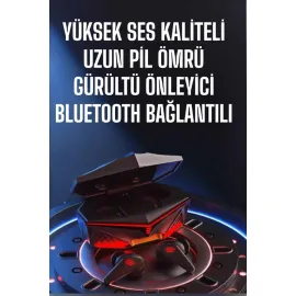Yeni Nesil Oyuncu Kulaklığı Gürültü Önleyici Uzun Pil Ömrü Bluetooth Bağlantılı