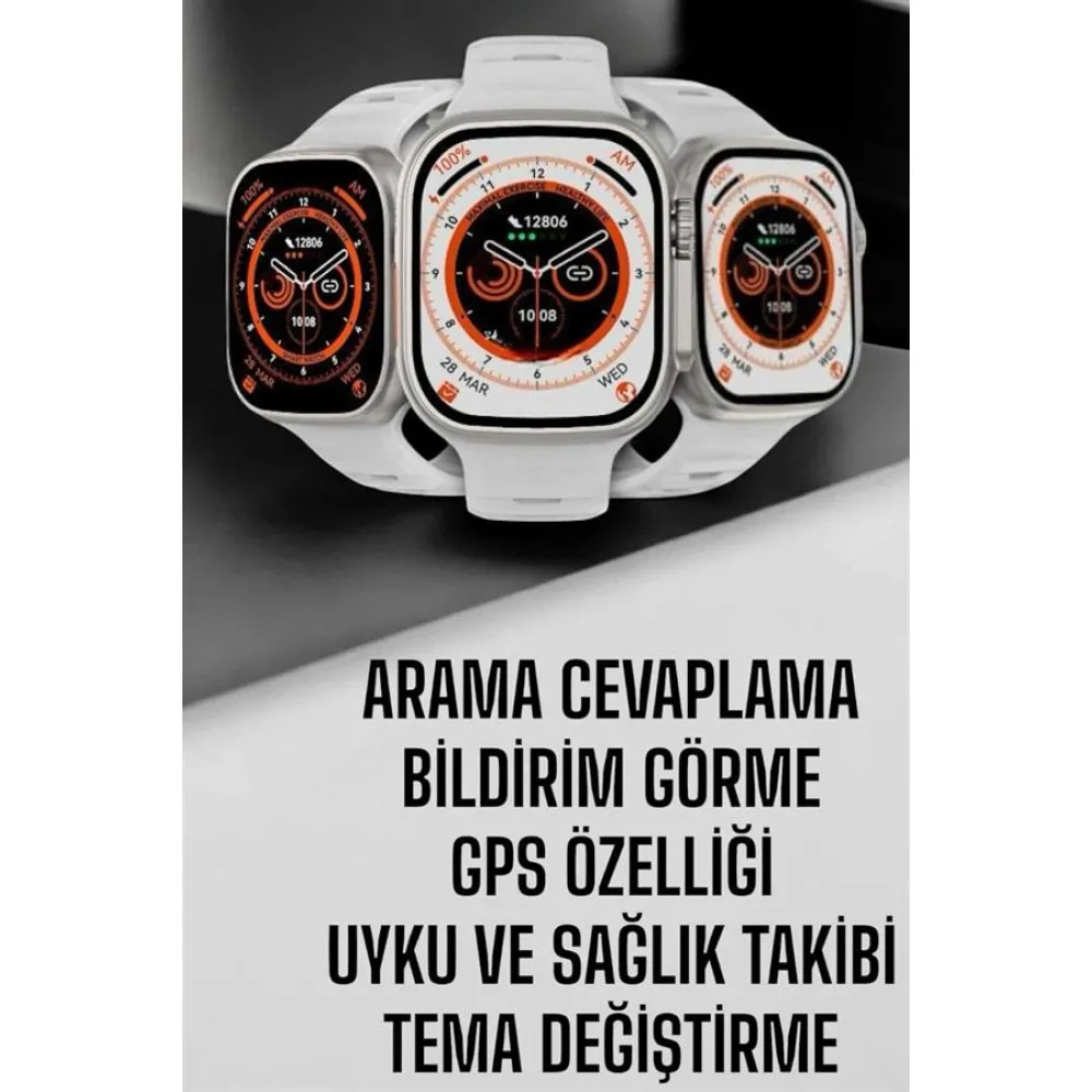 Akıllı Saat Nabız Ölçebilen Yeni Nesil Gps Ve Adımsayar Özelliği