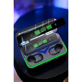 Powerbank Özellikli Kablosuz Bluetooth Kulaklık RGB Işıklı