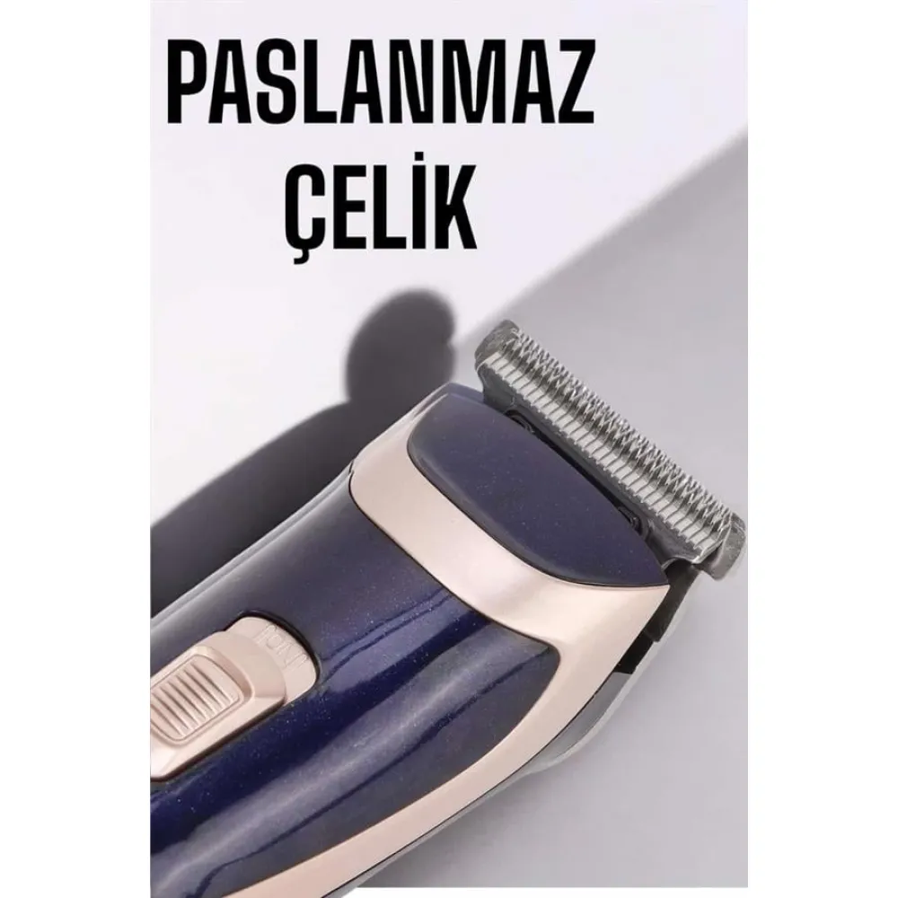 Profesyonel Şarjlı Saç ve Sakal Traş Makinesi Kolay Kullanım
