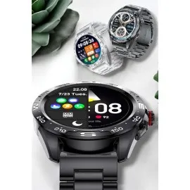 Akıllı Saat Sağlık ve Fitness Takibi Bluetooth Bağlantılı Dokunmatik Ekran