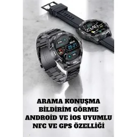 Akıllı Saat Arama Cevaplayan Titreşim Özelliğiyle Bildirim Görebilen