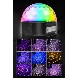 Bluetooth ve Uzaktan Kumandalı Çok Renkli Masaüstü Disko Topu