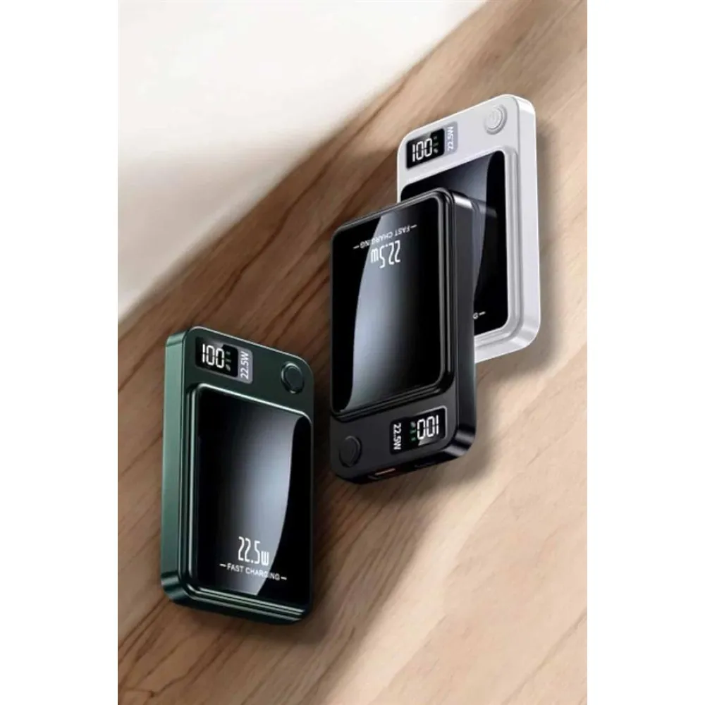 Pratik ve Taşınabilir 10.000 mAh Wireless Powerbank Hızlı Şarj Avantajı