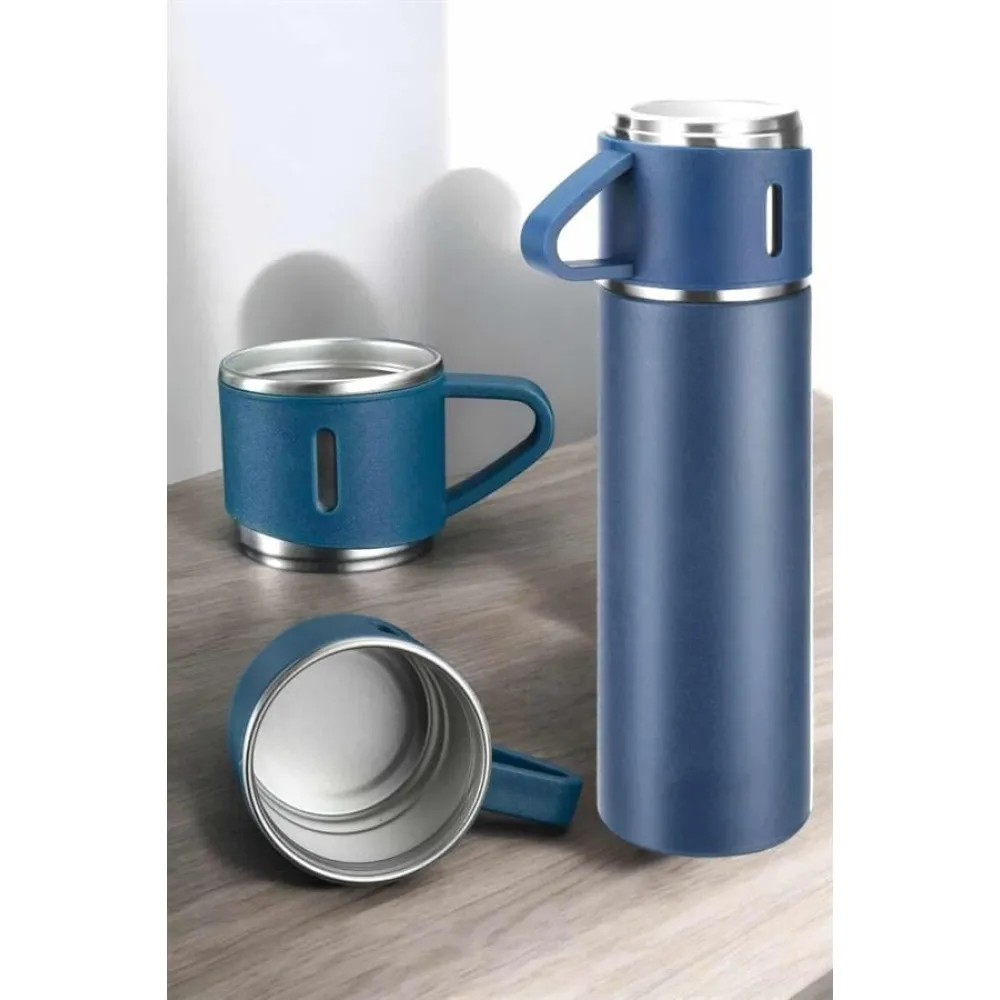 500 ml Kapasiteli Taşınabilir Basınçlı Termos Seti Günlük Kullanım için İdeal