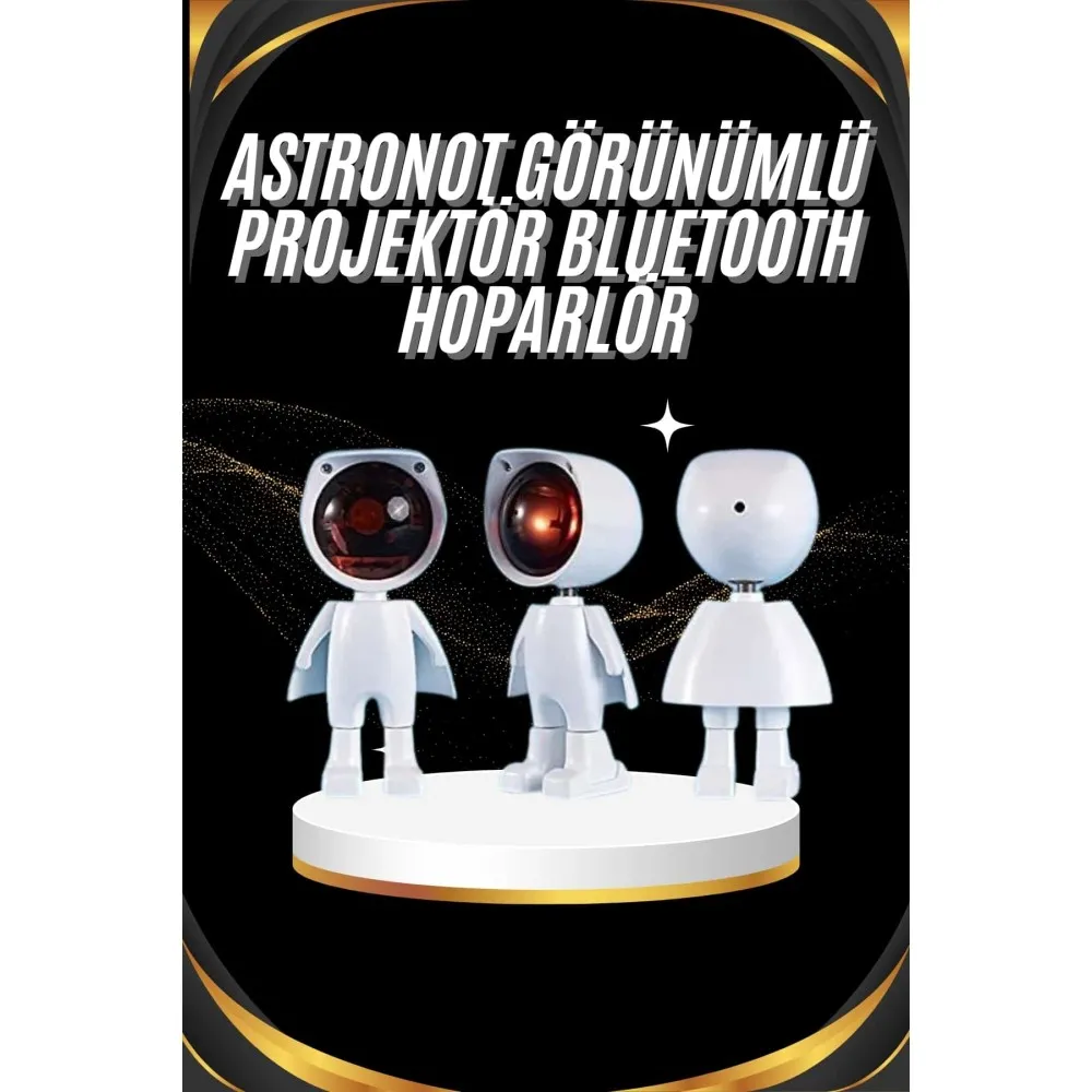 Gün Batımı Projektör Lamba Astronot Görünümlü Dekoratif Masa Lambası