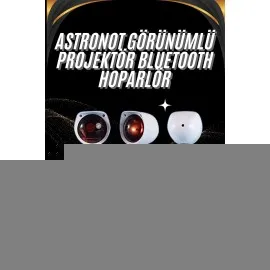 Gün Batımı Projektör Lamba Astronot Görünümlü Dekoratif Masa Lambası