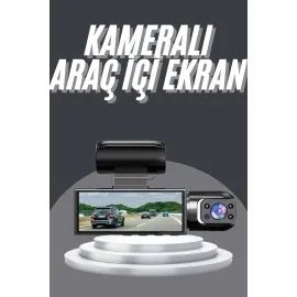 Video ve Fotoğraf Kaydedici Sürüş Kamerası Ön ve Arka Çift Kameralı