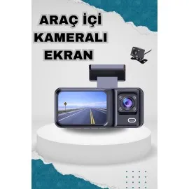 Ön ve Arka Kameralı 2 İnç 1080P Full HD DVR Araç İçi Ekran