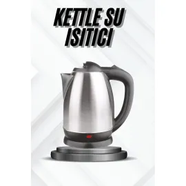 Kettle Su Isıtıcı C F Priz Uyumlu 220 - 240 V Paslanmaz Çelik Kablolu