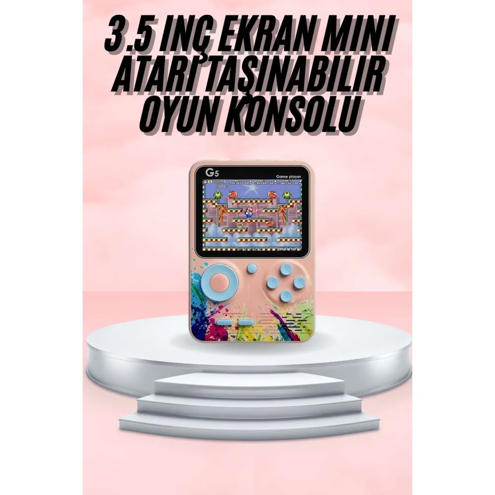 3.5 İnç Klasik Retro LCD Ekran 500 Oyunlu Oyun Konsolu Taşınabilir