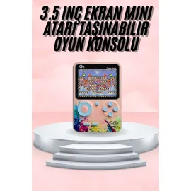 3.5 İnç Klasik Retro LCD Ekran 500 Oyunlu Oyun Konsolu Taşınabilir