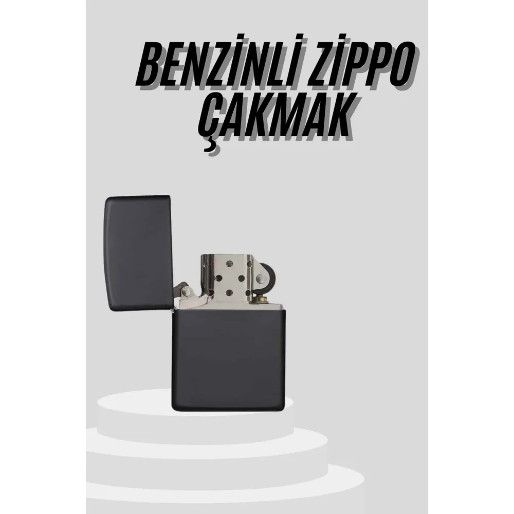 Çakmak Parlak Siyah Doldurulabilir Hedyelik Eşya