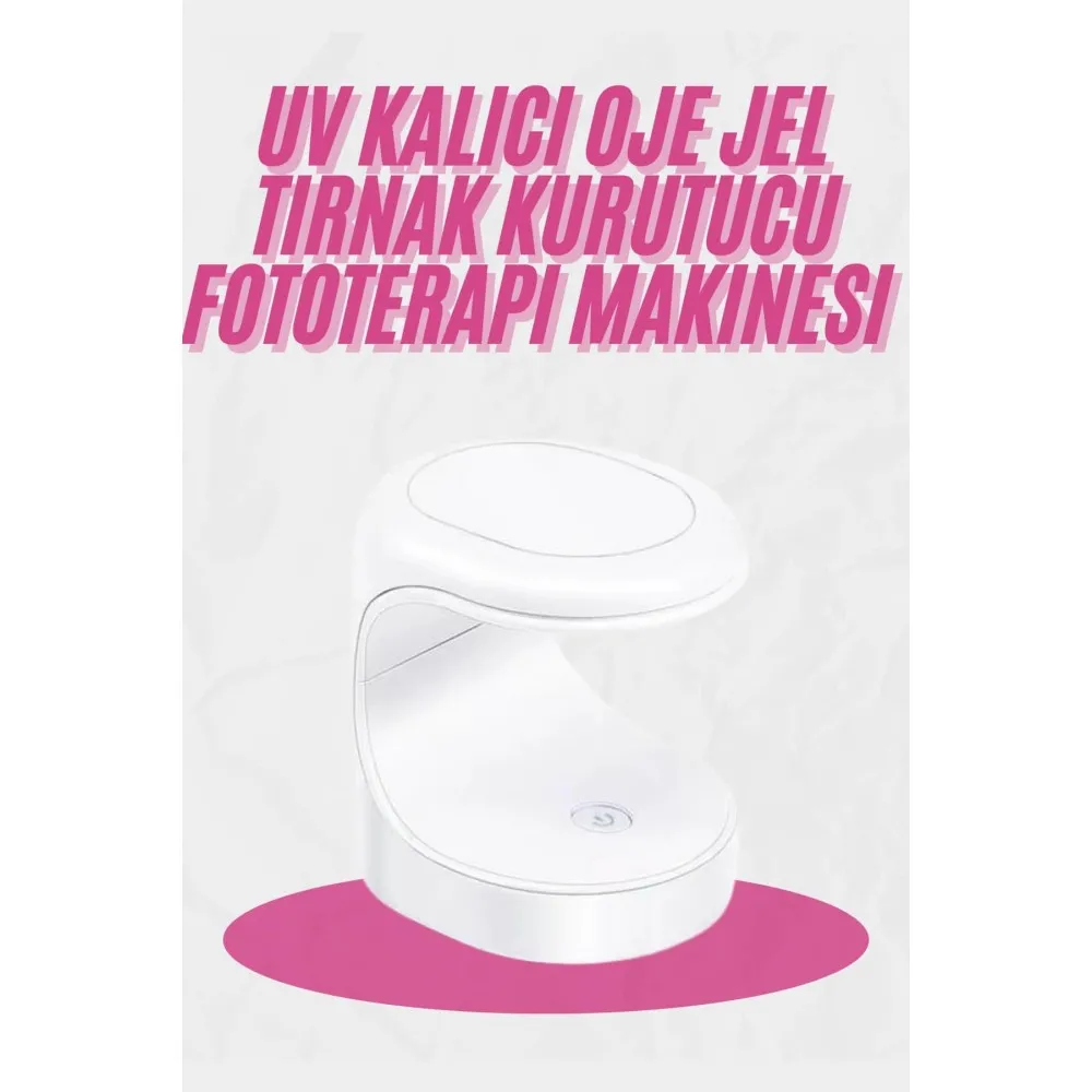 Kalıcı Oje Kurutucu Mini Uv Işınlı Taşınabilir Hızlı Ve Pratik Oje Kurutucu
