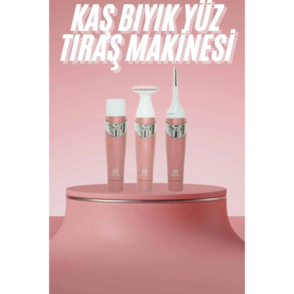 3 Başlıklı Kıl Tüy Temizleyici Epilasyon Aleti Tüm Cilt Tiplerine Uygun
