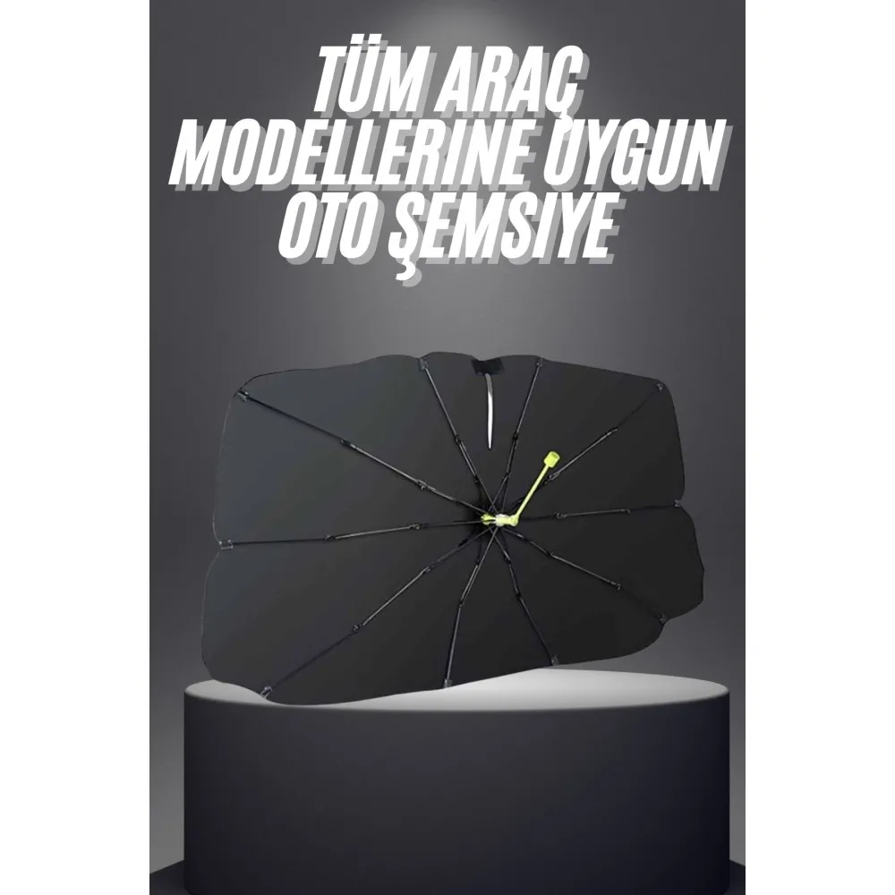 Yeni Nesil Tüm Araç Modellerine Uygun Oto Şemsiye Katlanabilir UV Işınlarına Karşı