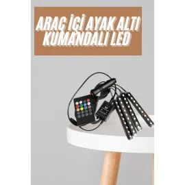 12'Lİ Şerit Led Işık RGB Sese ve Müziğe Duyarlı Ar..