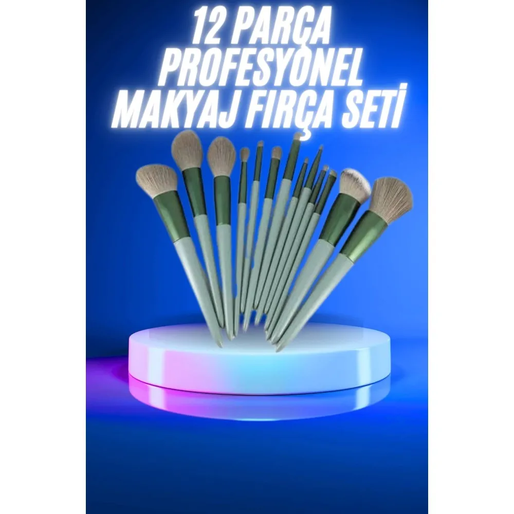 13 Parça Makyaj Fırça Seti Far Kontür Aydnlatıcı Fırçası İz Bırakmaz Hafif Ve Yumuşak