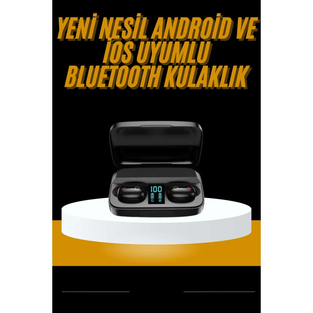 Kablosuz Dijital Göstergeli Çağrı Cevaplayabilen TWS 5.0 Bluetooth Kulaklık