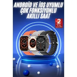 Akıllı Saat Ultra Android & İOS Uyumlu Arama Bildirim Özellikli