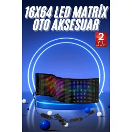 LED Matrix Panel RGB Ekran Kumandalı 16X64 Araç Camına Uygun