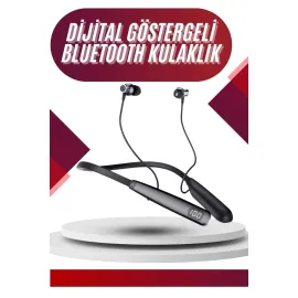 100 Saat Bluetooth Kulaklık Dijital Göstergeli ANC Özelliği Kablolu