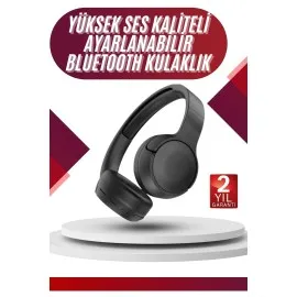 Yeni Nesil Kulak Üstü Bluetooth Kulaklık Type-C Girişli Yüksek Ses Kaliteli