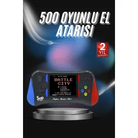 3.5 İnç 500'ü 1 Arada Klasik Oyun Konsolu Nostalji Oyunlu Atari