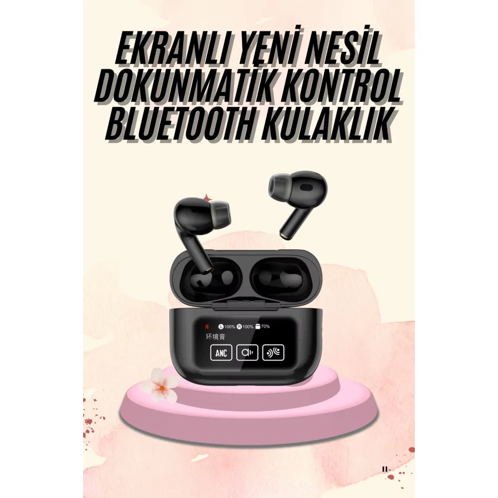Yeni Nesil Pro Ekranlı Bluetooth Kulaklık 5.0 Bluetooth