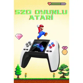 Retro Konsol P5 Uyumlu Taşınabilir 520 Oyunlu Kablosuz Game Stick
