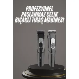 Pro Şarjlı Saç Sakal Tıraş Makinesi Ense Kesme Makinesi Lazer Öncesi Kısaltma