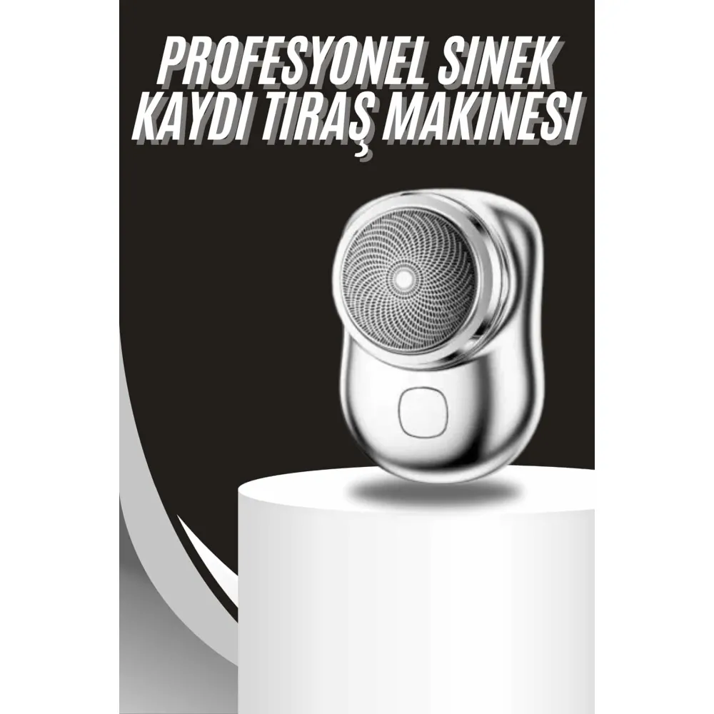 Kablosuz Tıraş Makinesi Günlük Hızlı Taşınabilir Şarjlı Yuvarlak Paslanmaz Çelik