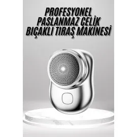 Mini Sıfır Sakal Yanak Tıraş Makinesi Usb Şarjlı Sıfır Sakal Taşınabilir Korumalı