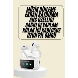 Dokunmatik Ekranlı Bluetooth Kulaklık TWS İOS Android Tüm Telefonlara Uyumlu Kulaklık