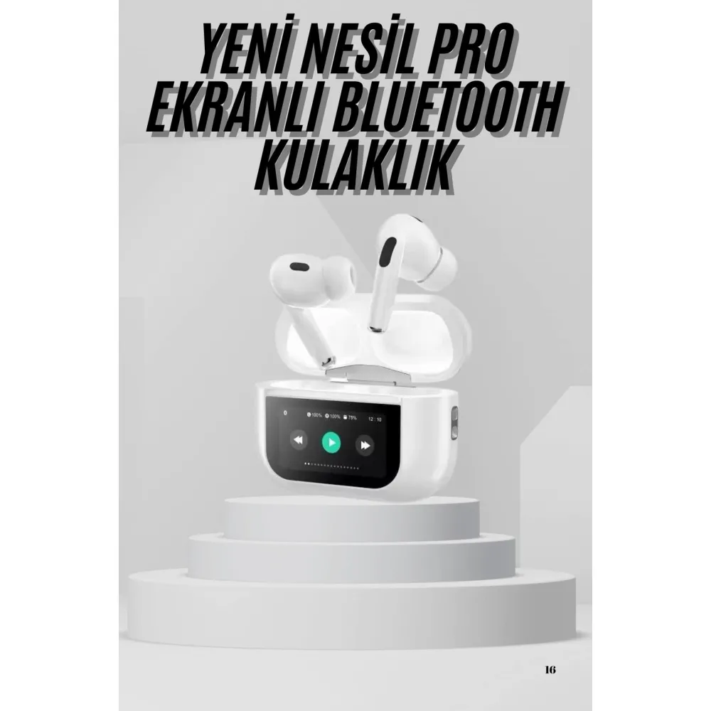 Dokunmatik Ekranlı Air Pro 2 ANC Kulaklık Kablosuz Çok Fonksiyonlu