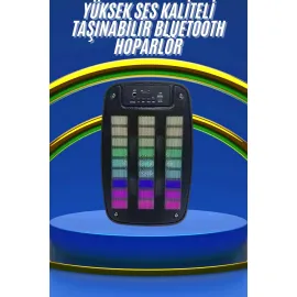Kablosuz Hoparlör İOS ve Android Uyumlu Şarjlı SD Kart Girişli Bluetooth Hoparlör